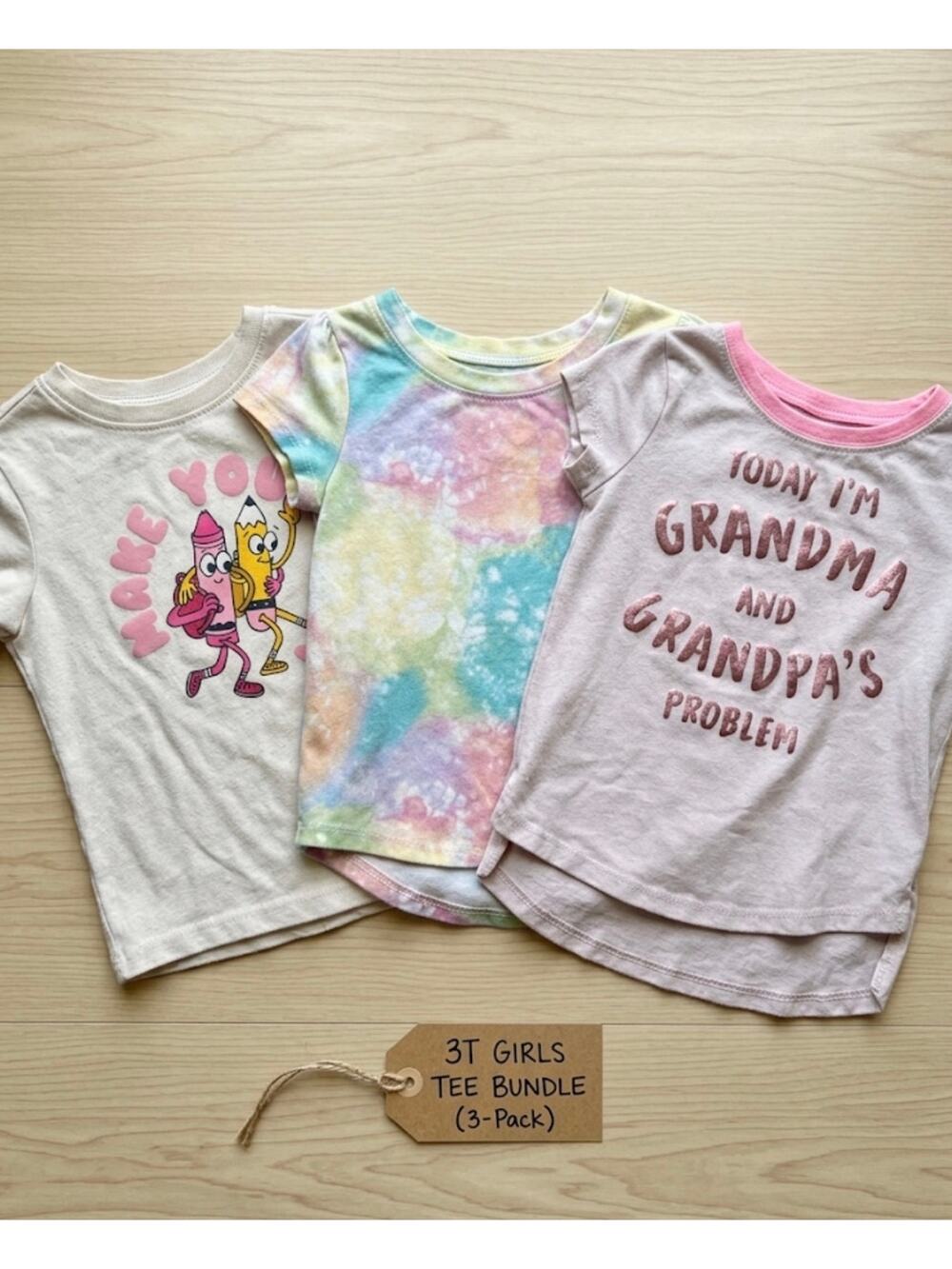 Girls 3T Tee Bundle 3-Pack Old Navy Cat & Jack